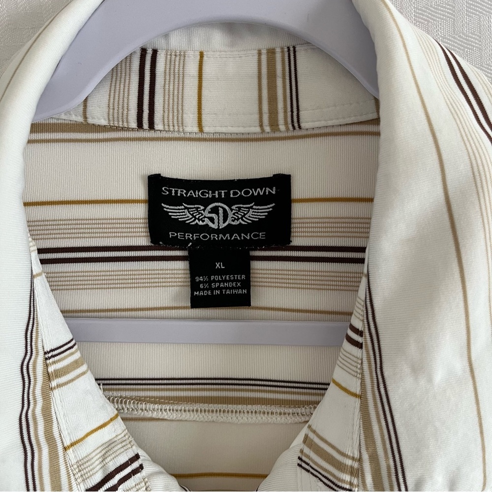 Straight Down Performance Polo Collared Short Sle… - image 3